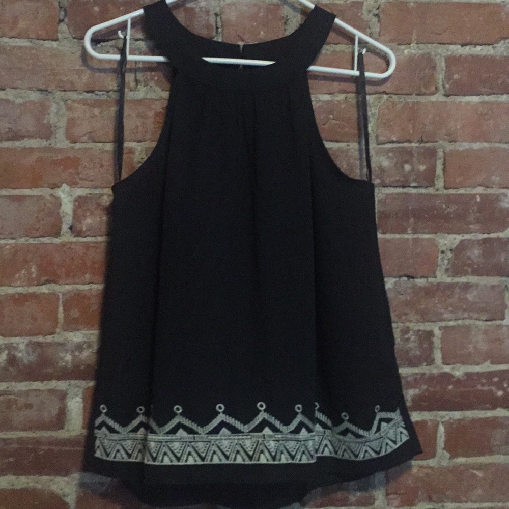 Ya Los Angeles halter neck black top New Without Tags size L